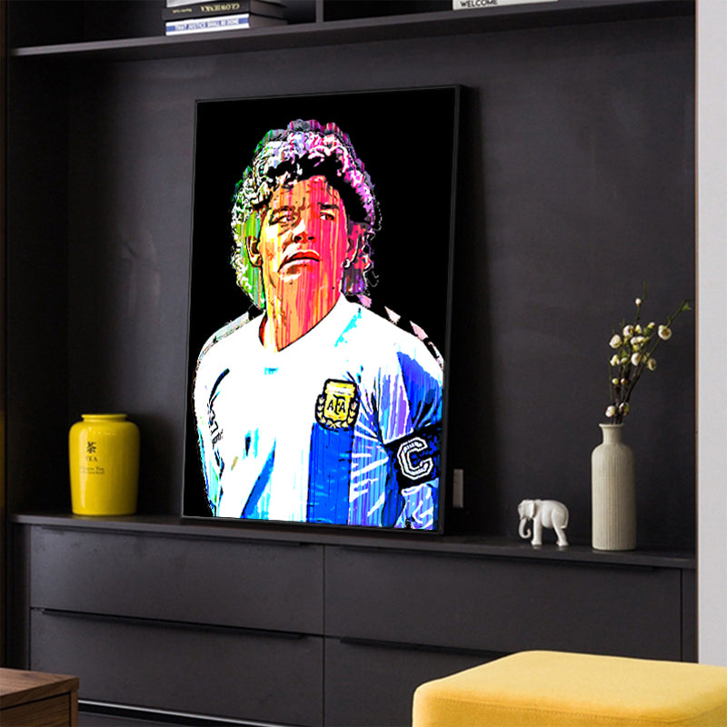 Diego Maradona Dripping graffiti