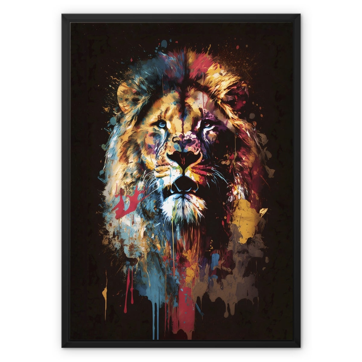 The Artful Roar Float Framed Canvas