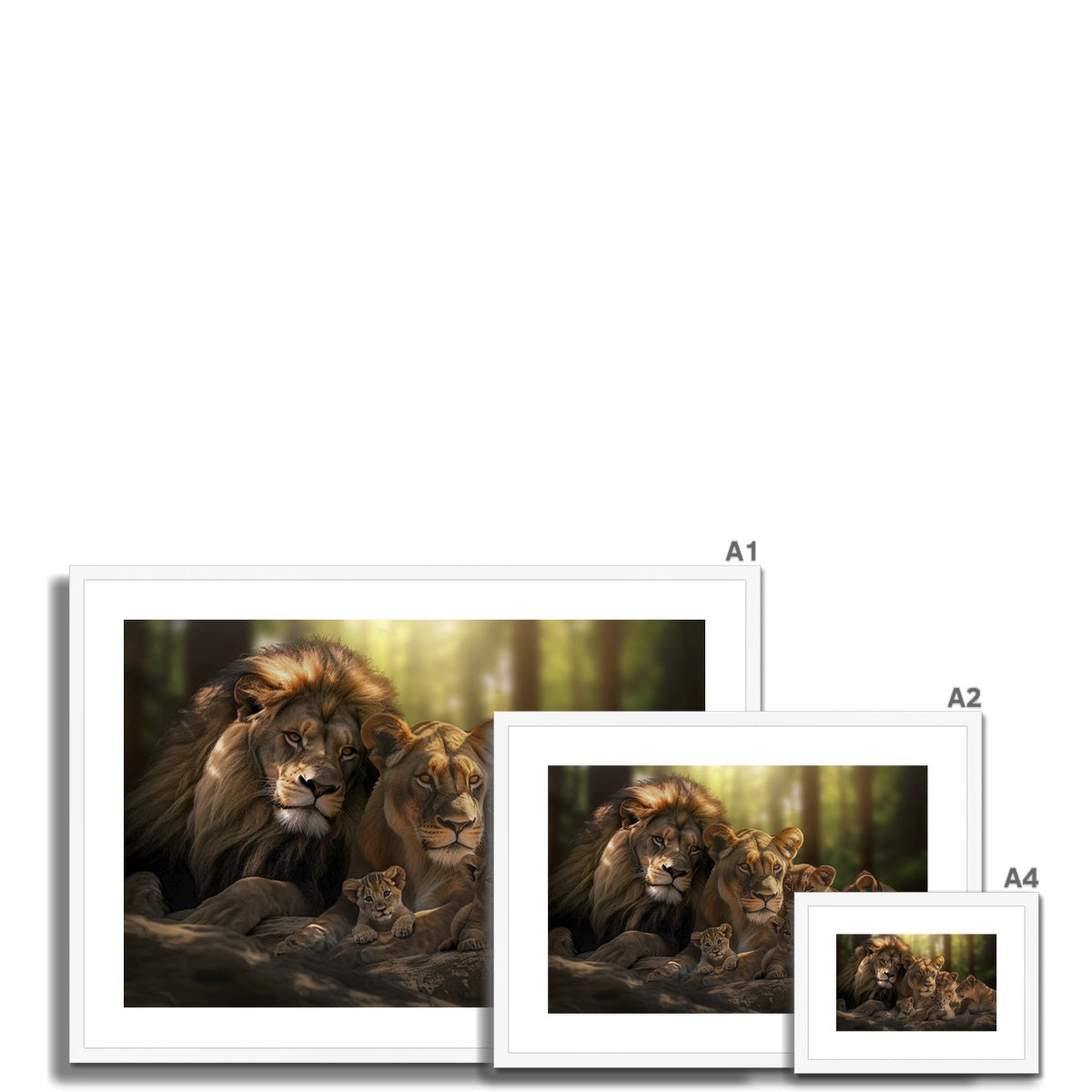 Kings and Cubs Framed & Mounted Print