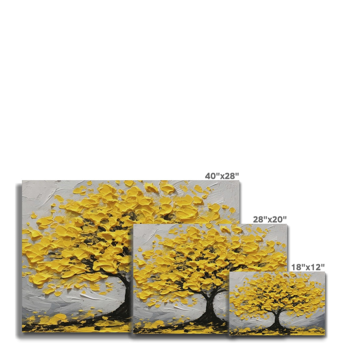 Golden Flourish  Framed Canvas