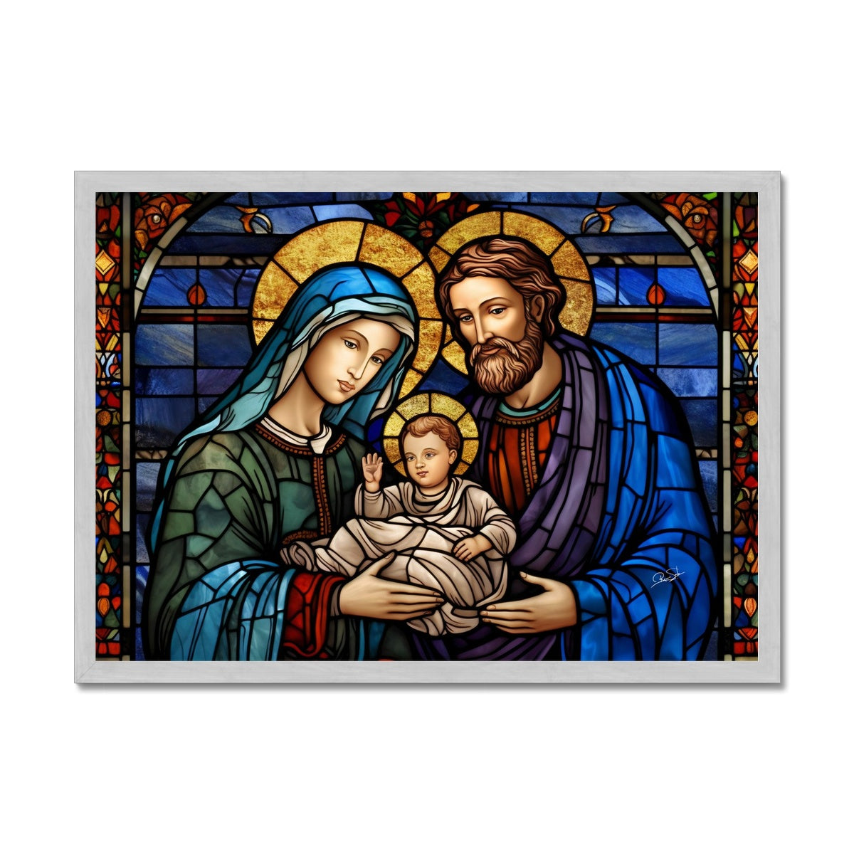 The Holy Family Antique Framed Print