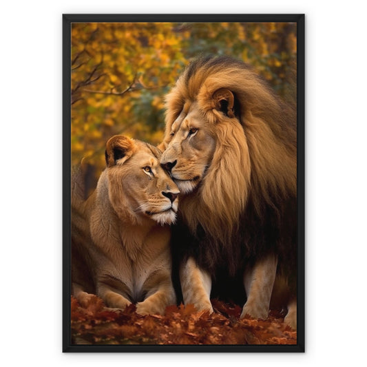 Majestic Companions Float Framed Canvas