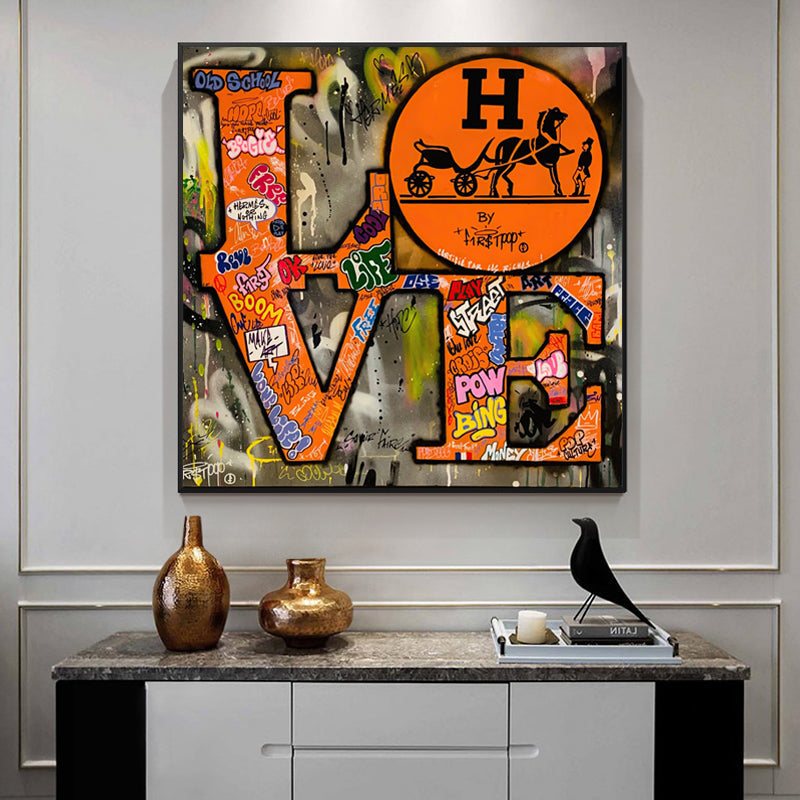 Hermes Love Graffiti – Kanvasartkingdom