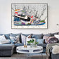 Jordan 1 Retro High Dior Graffiti Canvas