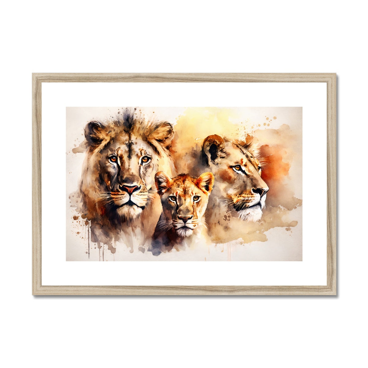 Watercolor Majesty Framed & Mounted Print