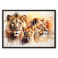 Watercolor Majesty Float Framed Canvas