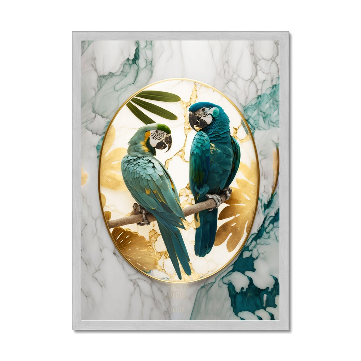 Exotic Pair Antique Framed Print