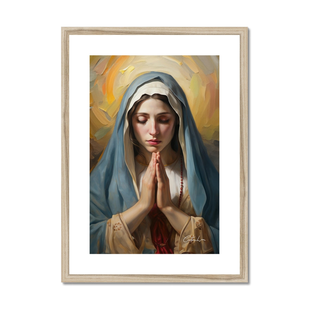 Mary's Devotion Framed & Mounted Print