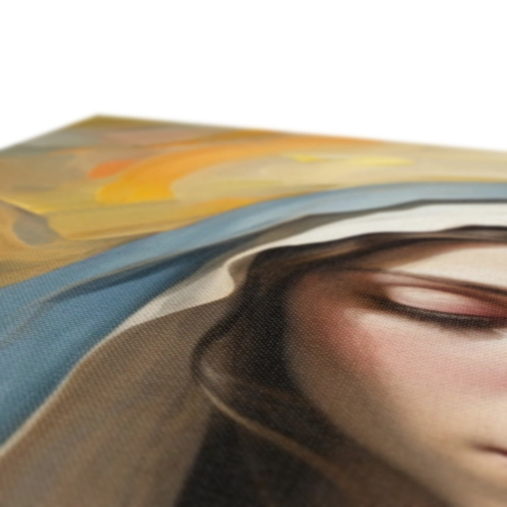 Mary's Devotion Framed Canvas