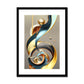 Golden Swirl Framed & Mounted Print