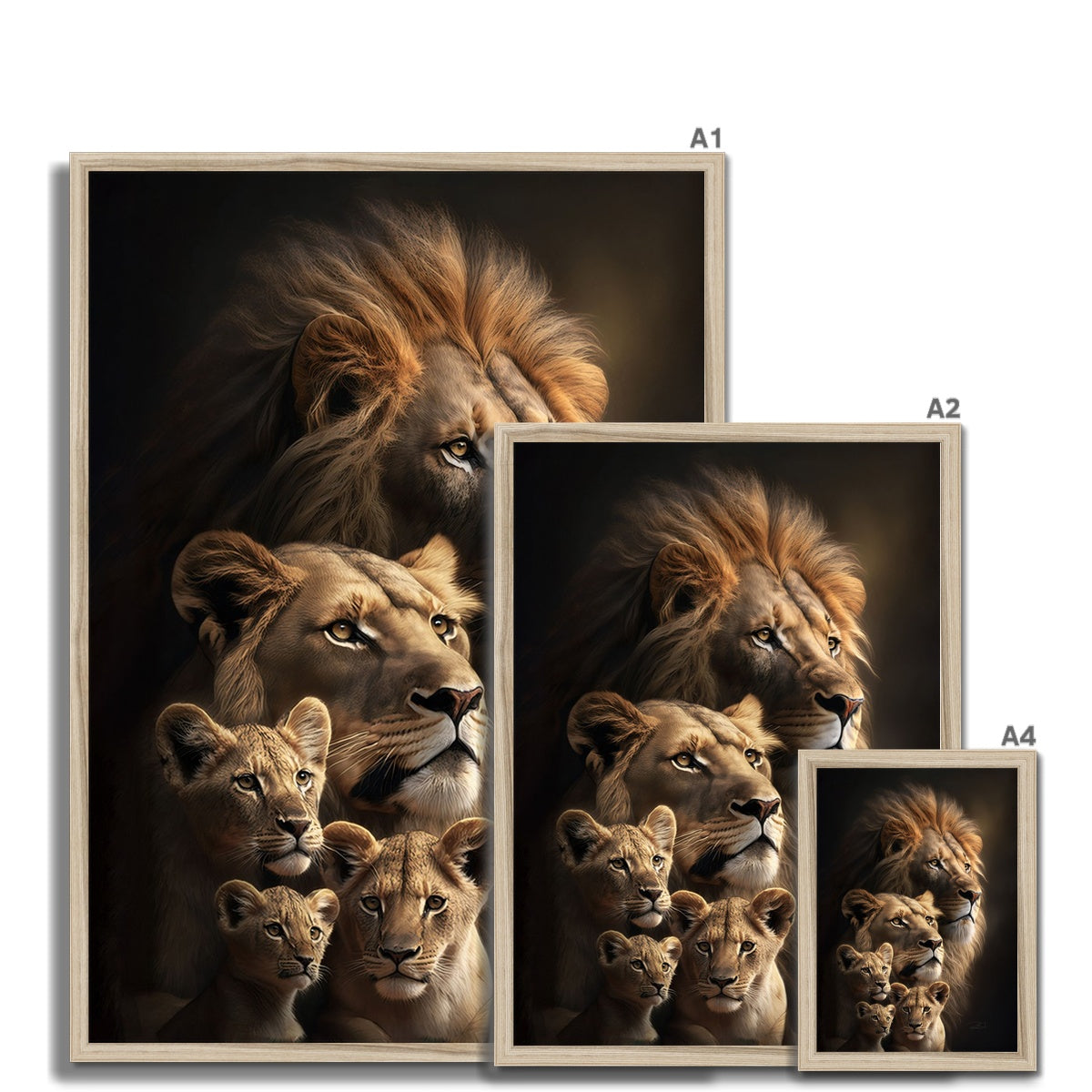 Lion's Heritage Framed Print