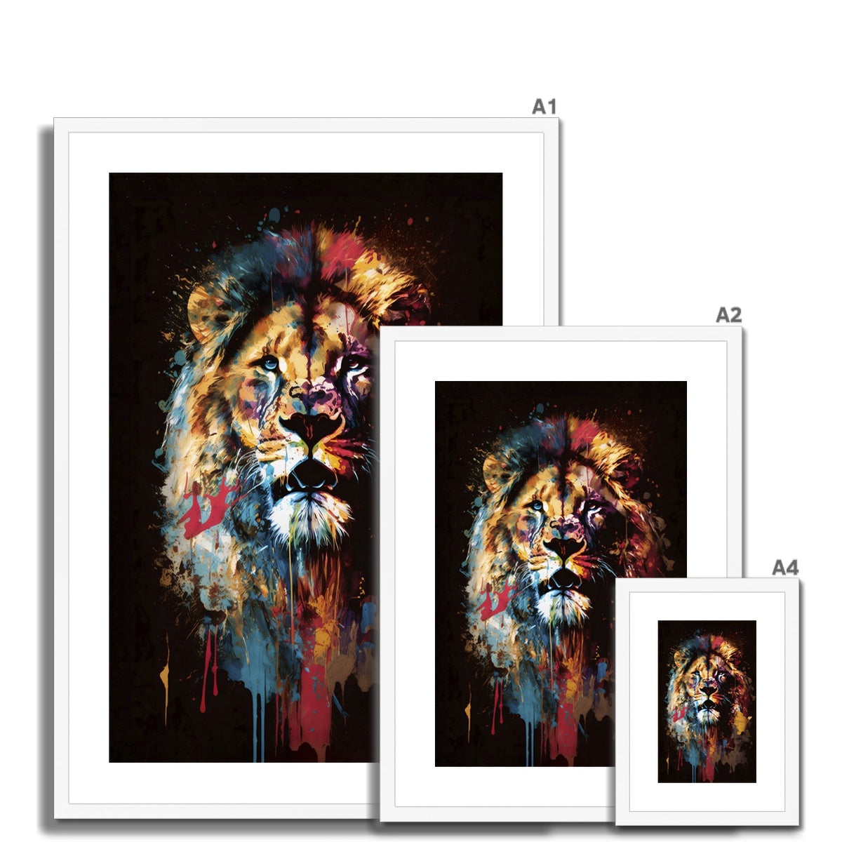 The Artful Roar Framed Print