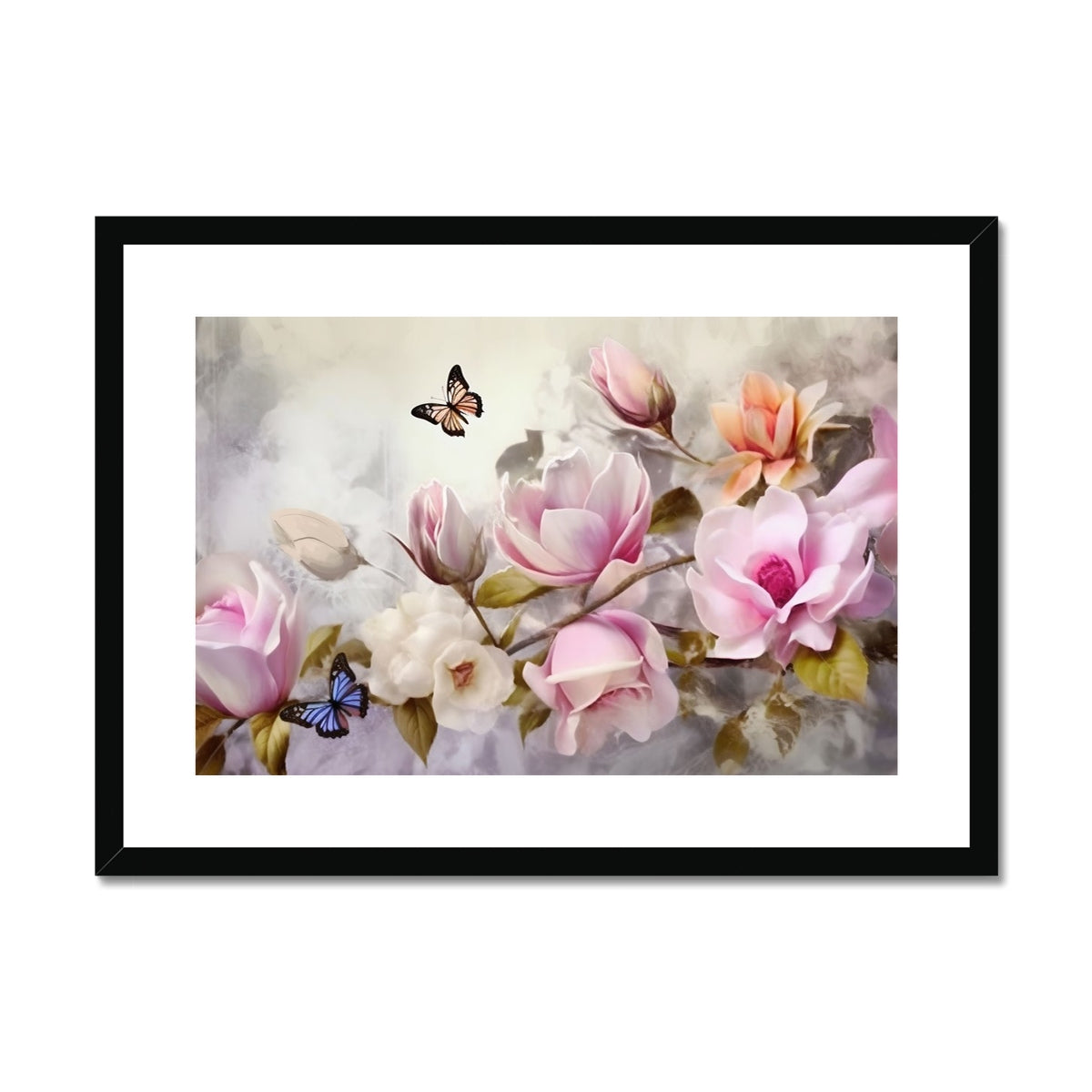 Whispering Blooms Framed & Mounted Print