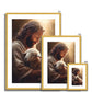 Eternal Shepherd Antique Framed & Mounted Print