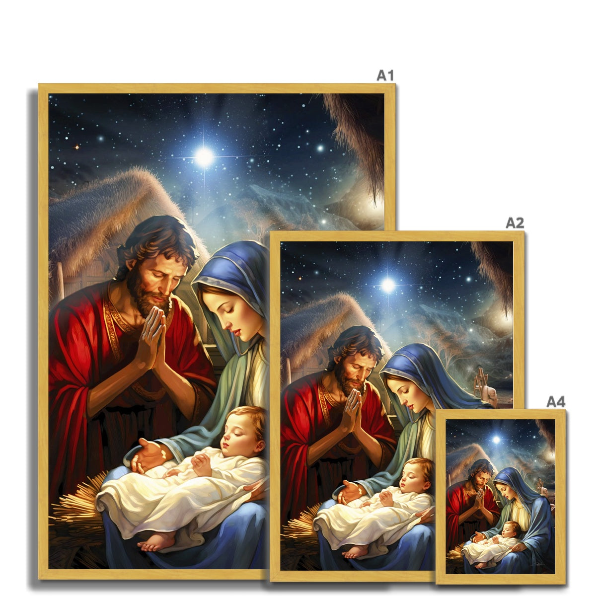 The Holy Birth Antique Framed Print
