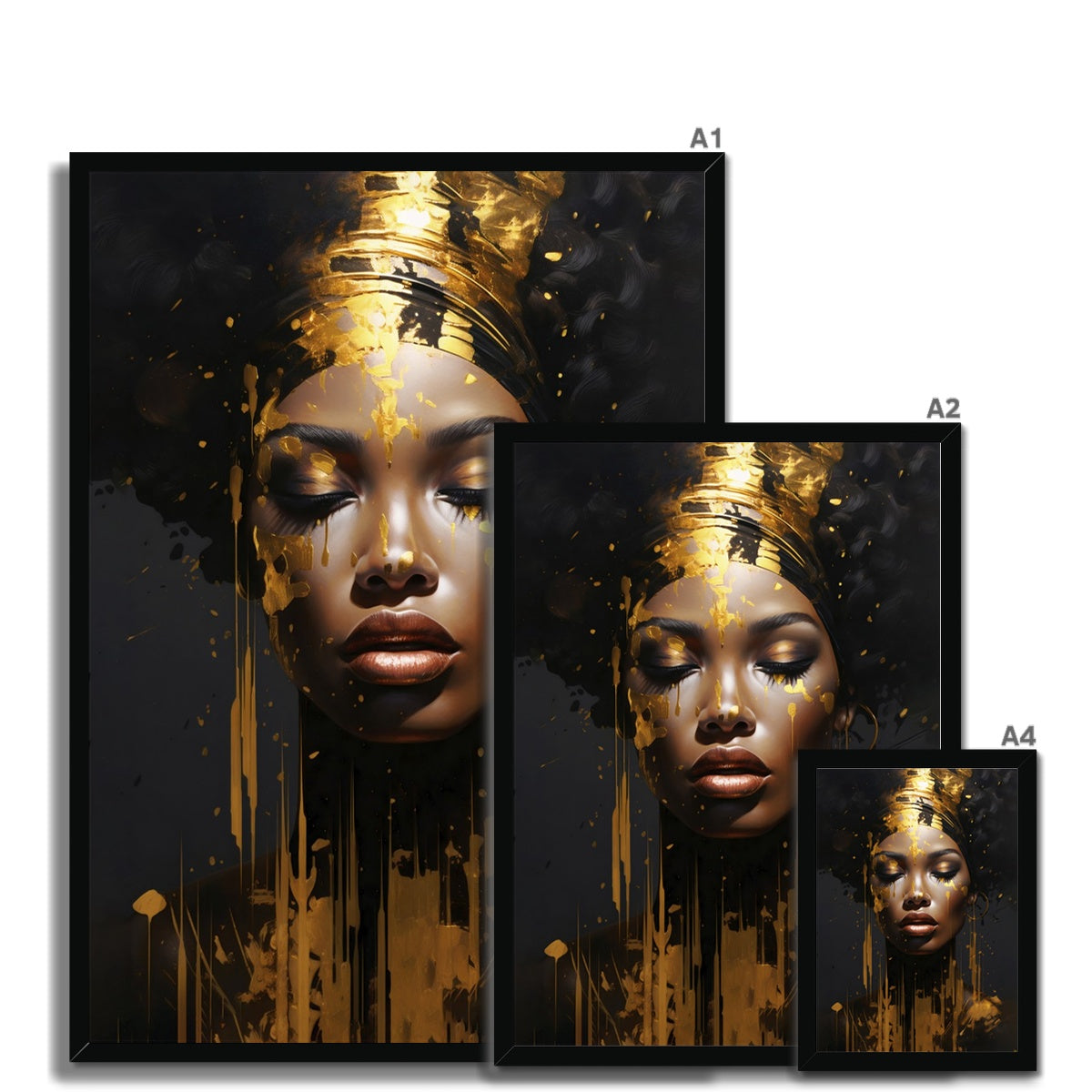 Golden Women Framed Print