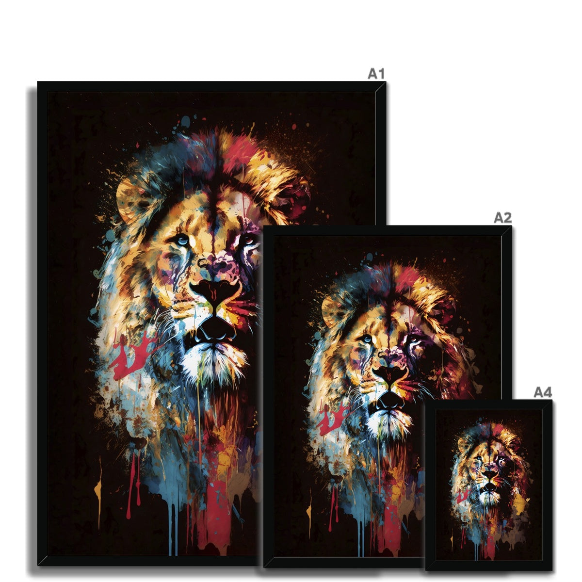 The Artful Roar Framed Print