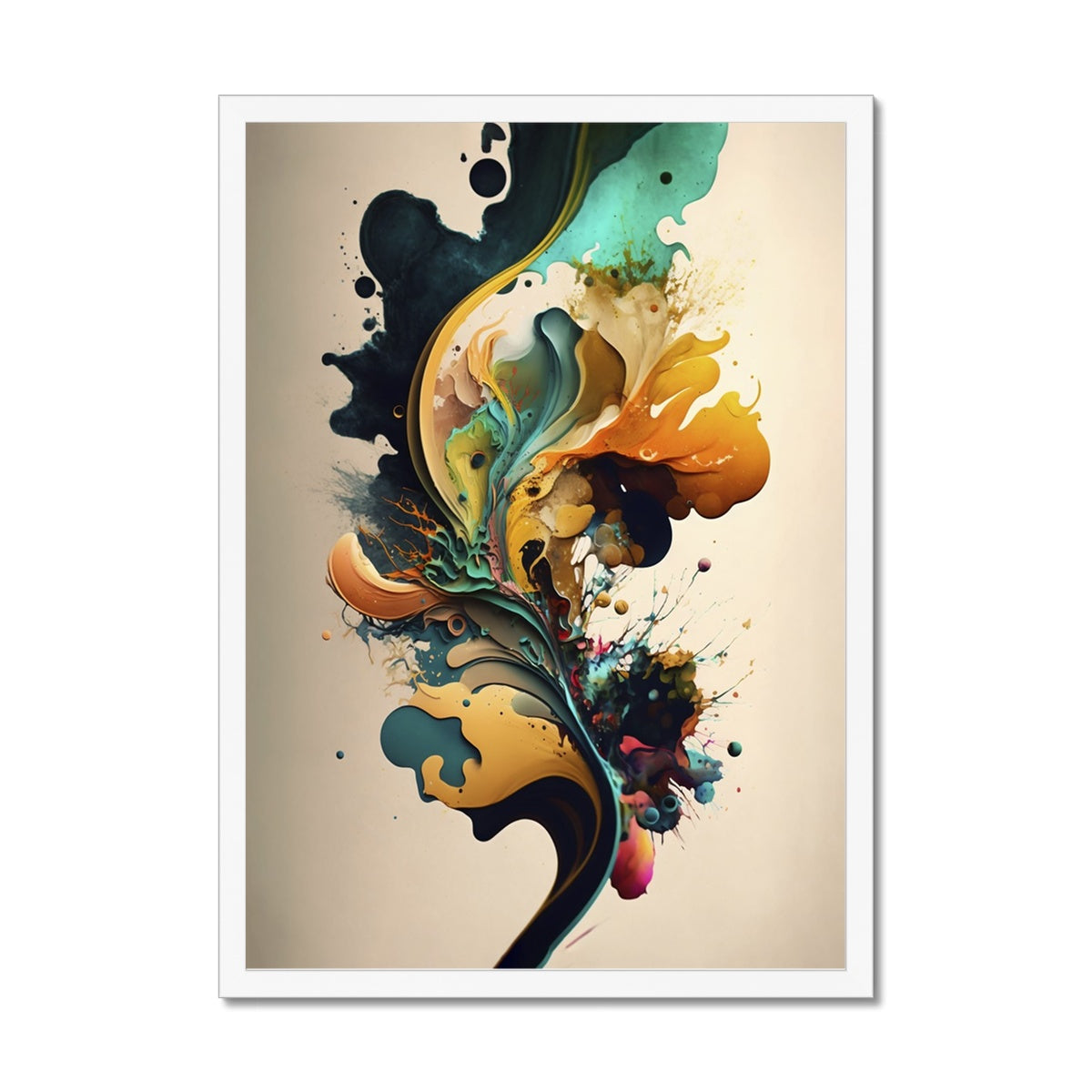 Abstract Burst Framed Print