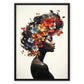 Flower Hair Float Framed Canvas