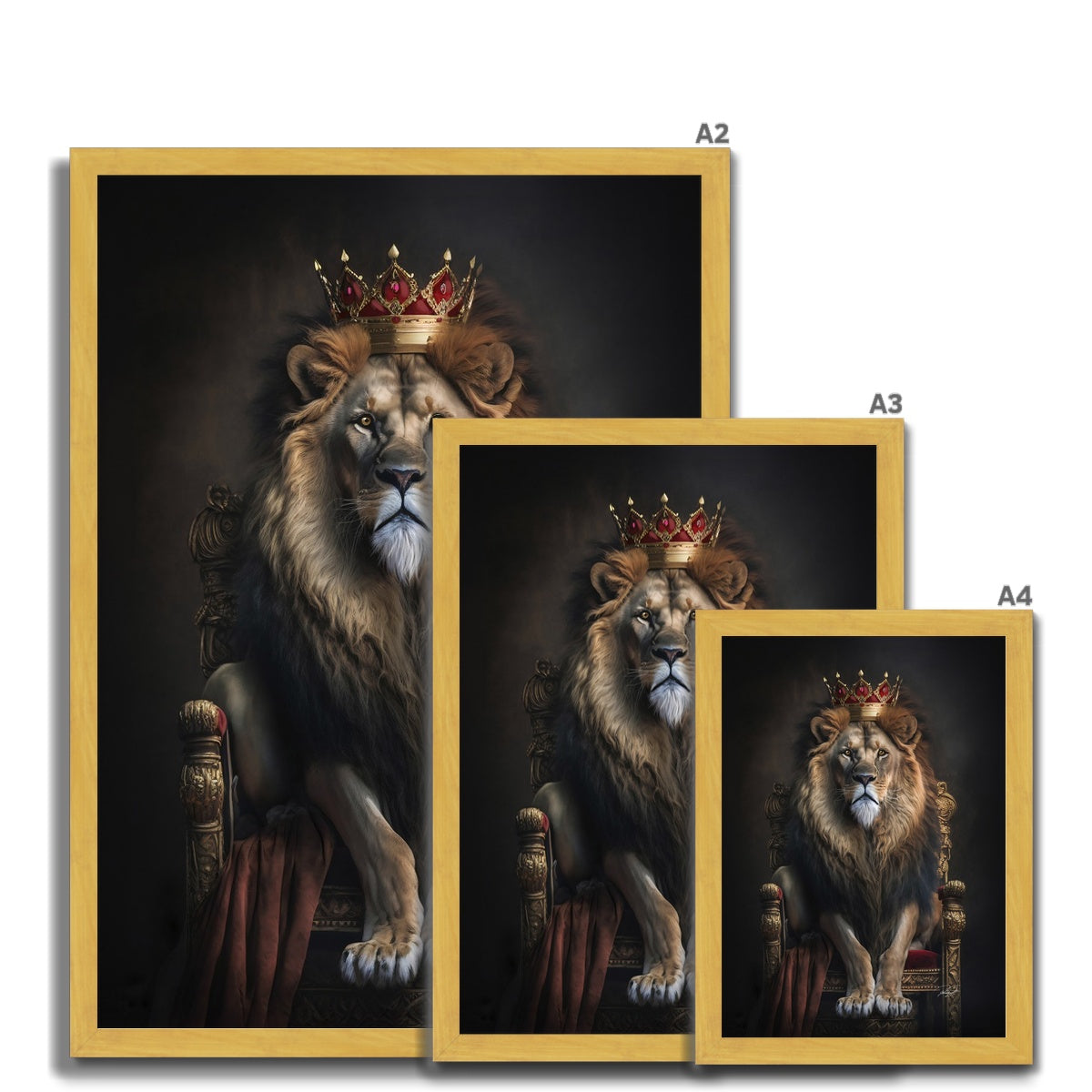 The King Antique Framed Print