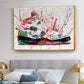 Jordan 5 Fire Red GRAFFITI CANVAS