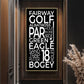 Golf canvas art