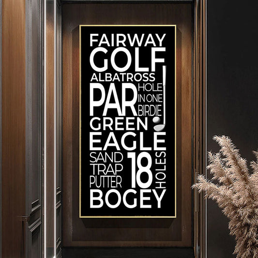 Golf canvas art