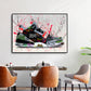 Jordan 3 Black Cement GRAFFITI CANVAS
