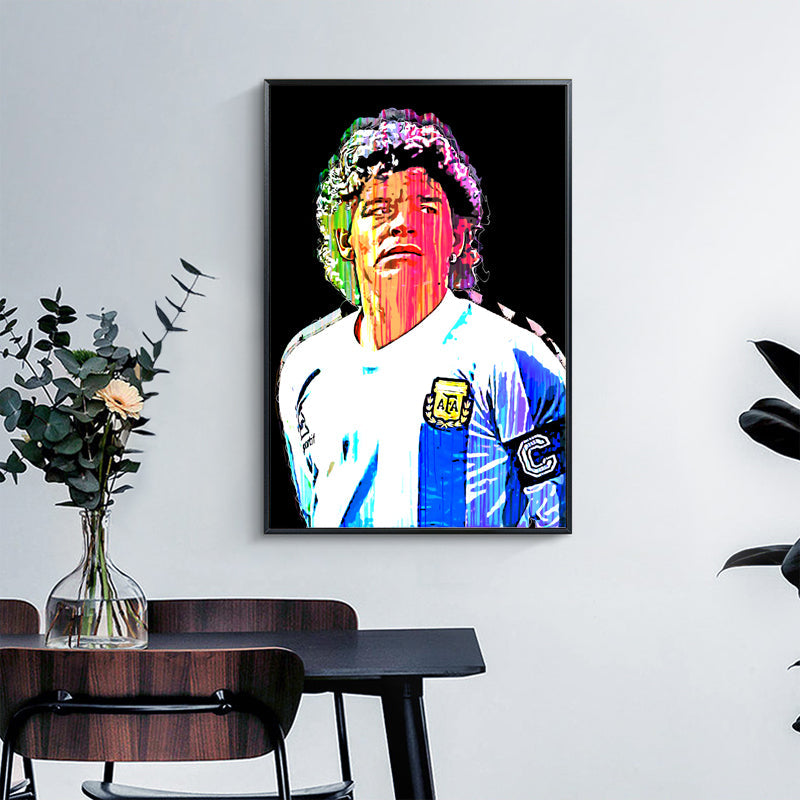 Diego Maradona Dripping graffiti
