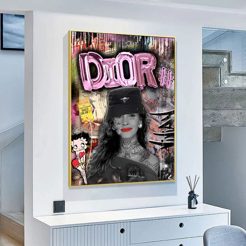 Dior graffiti