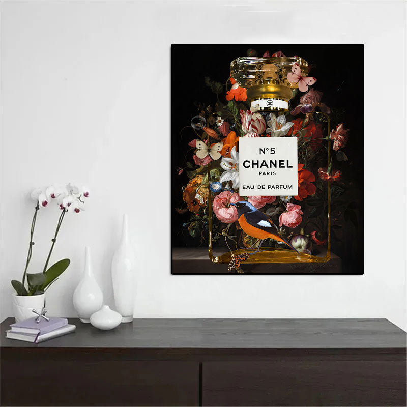Chanel No 5 Floral Bird