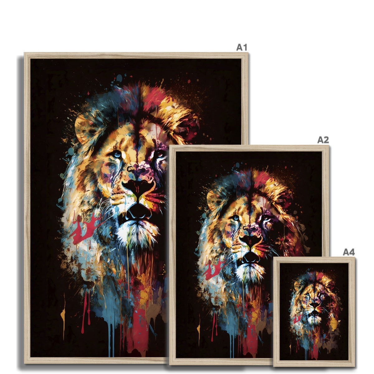 The Artful Roar Framed Print