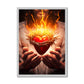 Heart of Divine Love Antique Framed Print