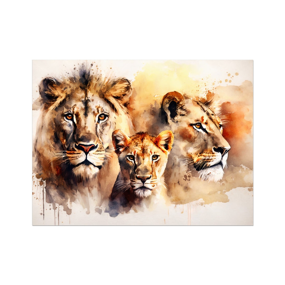 Watercolor Majesty Canvas Print
