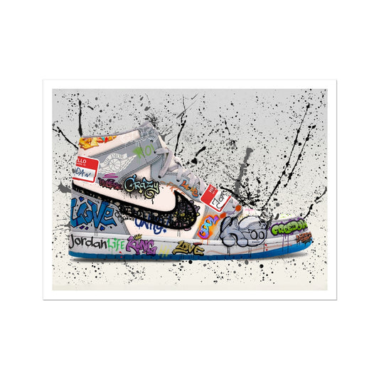 Jordan Dior OG Graffiti Rolled Canvas
