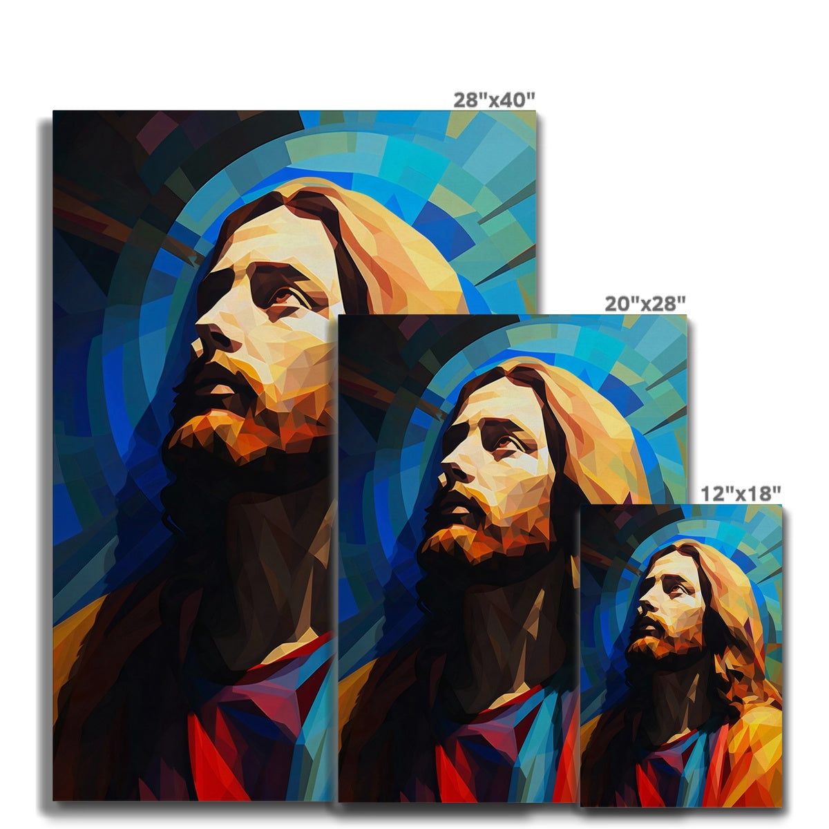 Christ in Prism  Framed Canvas