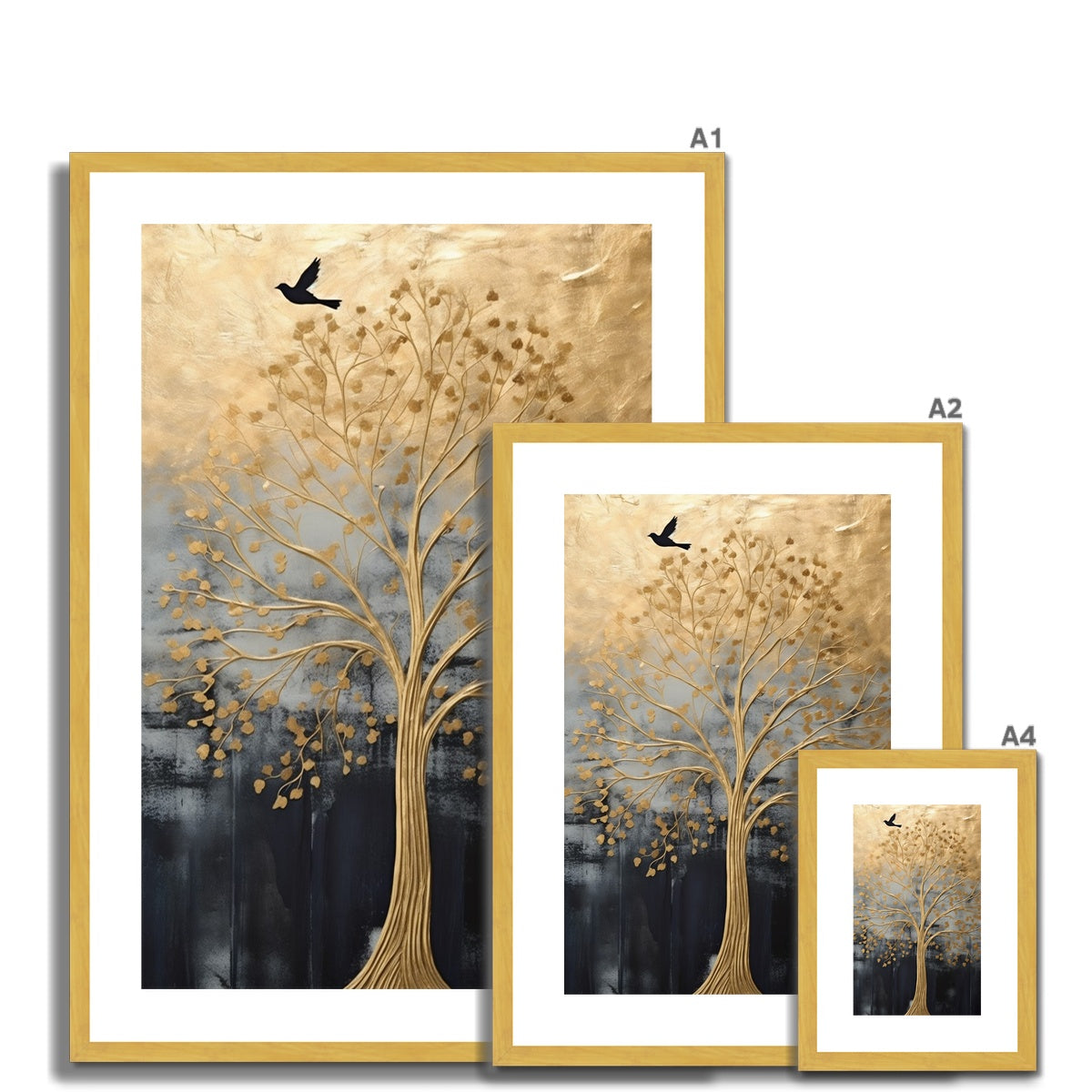 Tree of Tranquility Antique Framed & Mounted Print