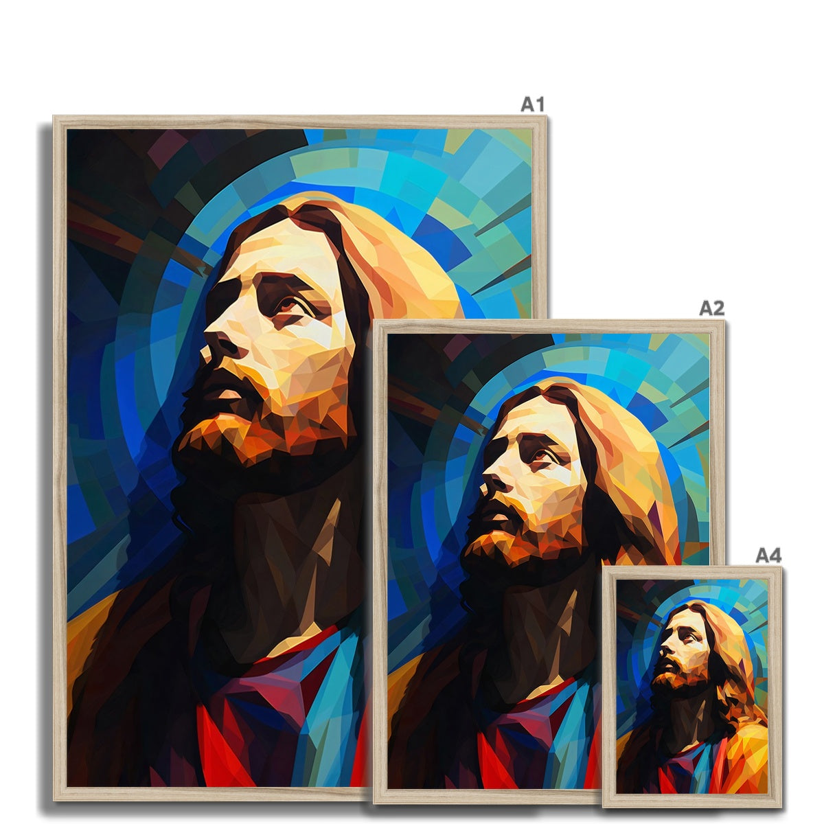 Christ in Prism Framed Print