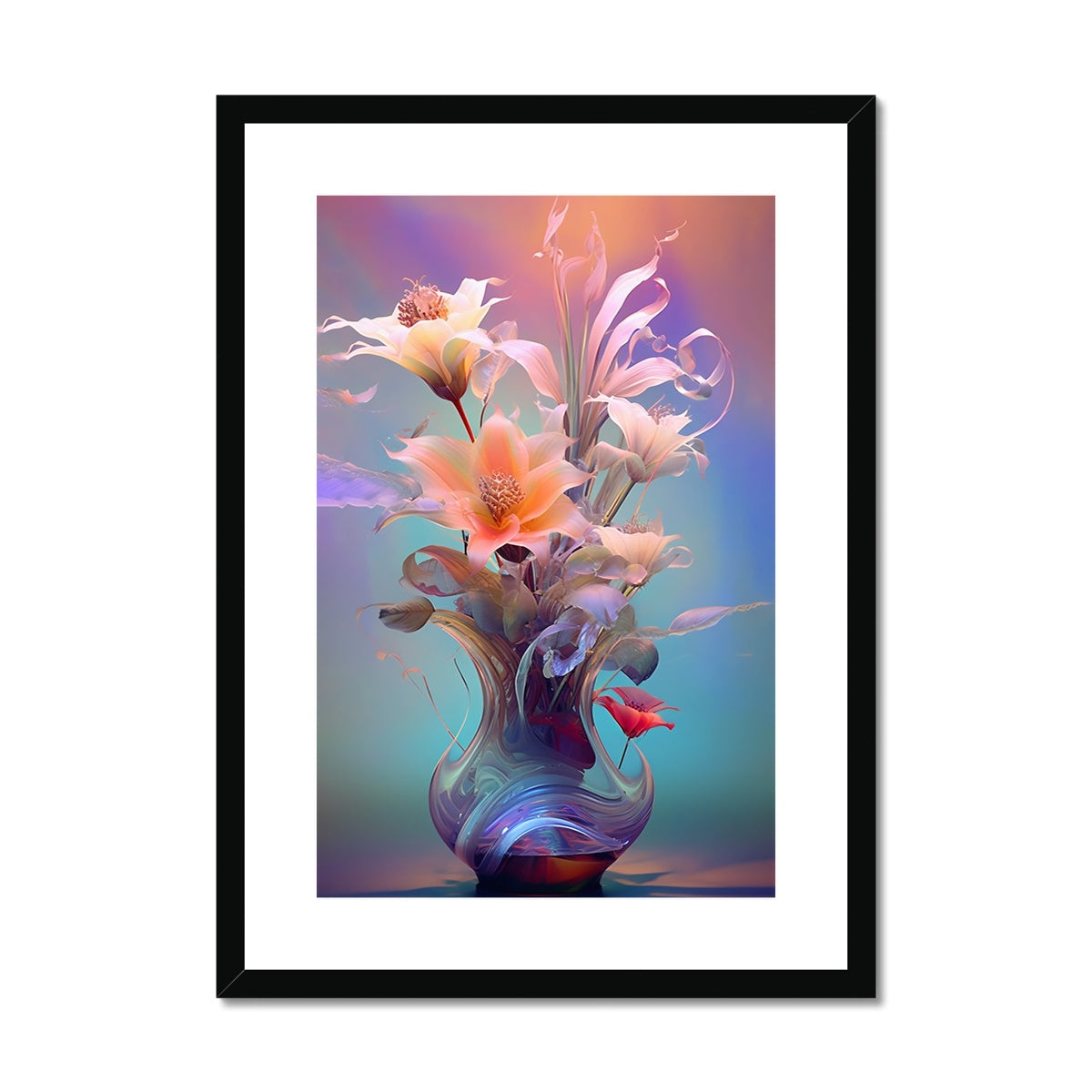 Flower Vase Framed & Mounted Print