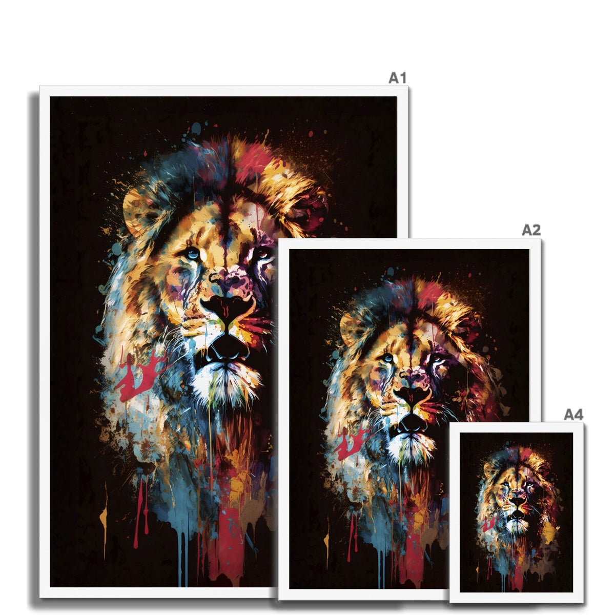 The Artful Roar Framed Print