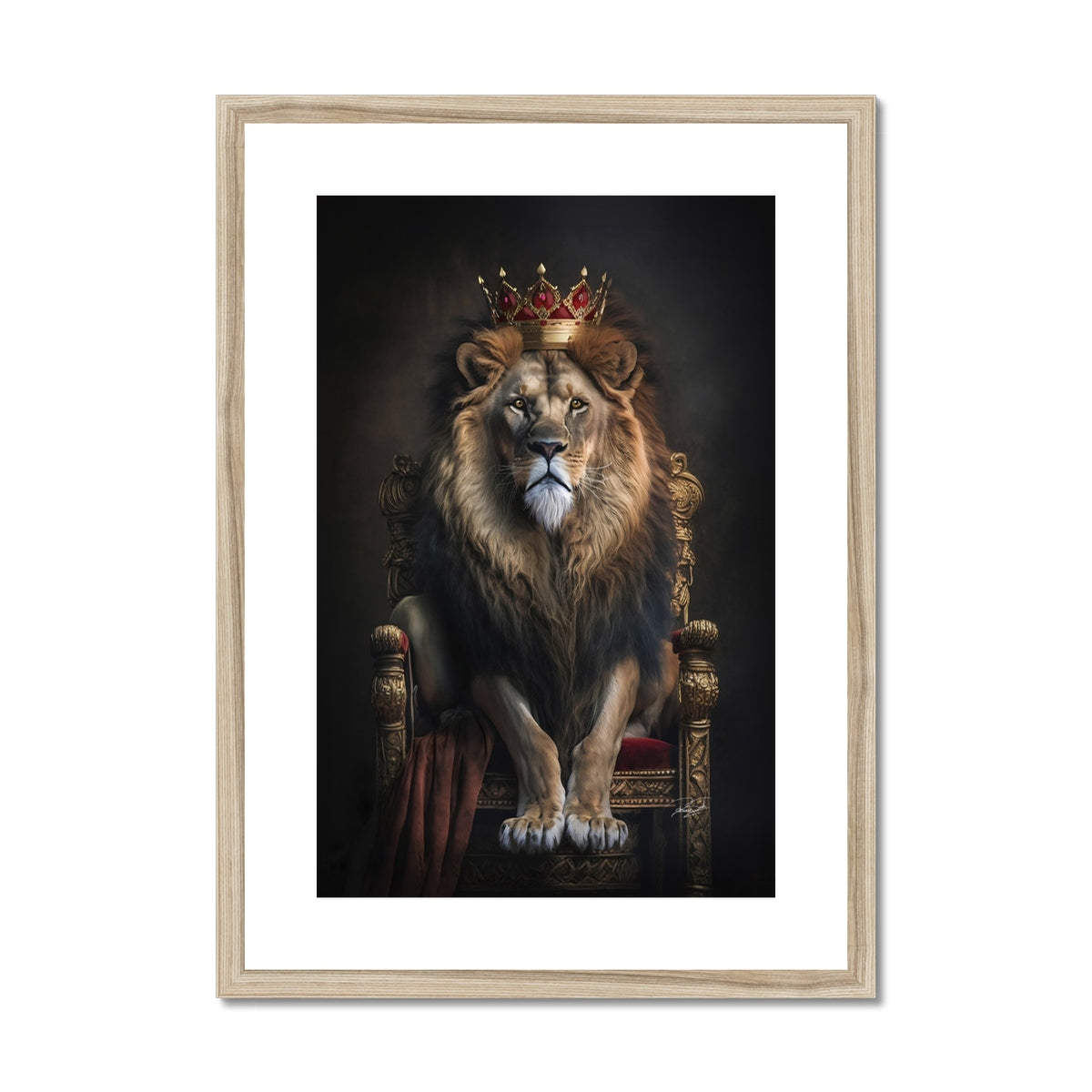 The King Framed & Mounted Print