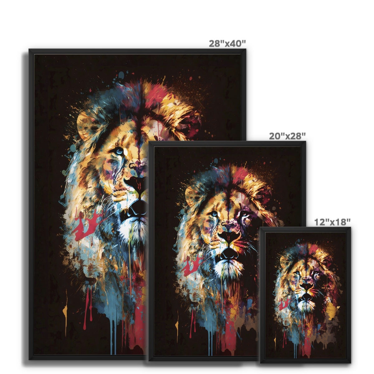 The Artful Roar Float Framed Canvas