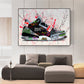 Jordan 3 Black Cement GRAFFITI CANVAS