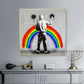 Rainbow Drip Graffiti canvas