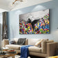 Above The Curtain graffiti canvas