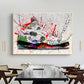Jordan 5 Fire Red GRAFFITI CANVAS