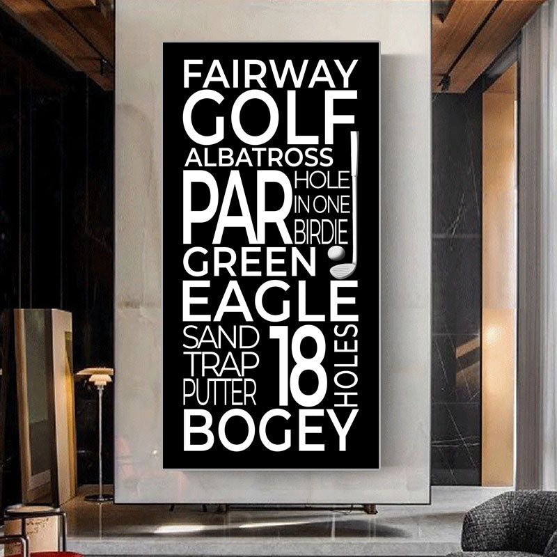 Golf canvas art