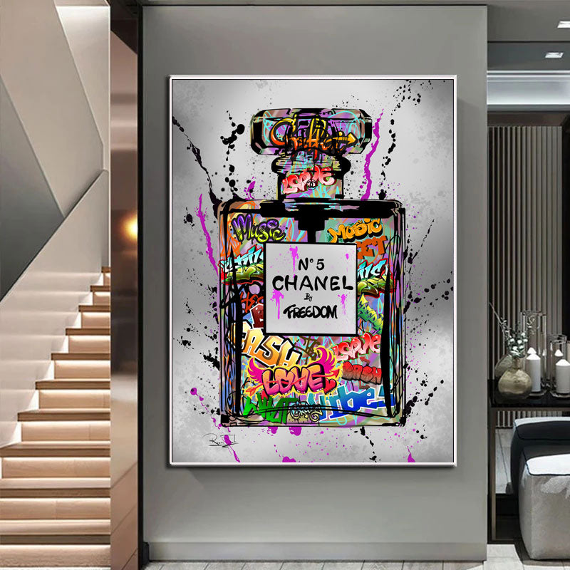 Chanel No 5 Graffiti – Kanvasartkingdom