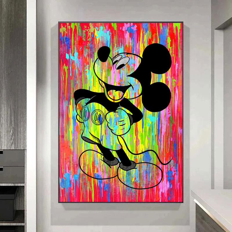 Micky Splash graffiti canvas