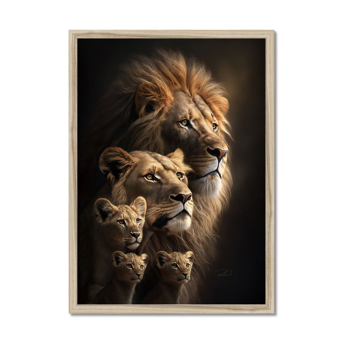 The Majestic Pride Framed Print